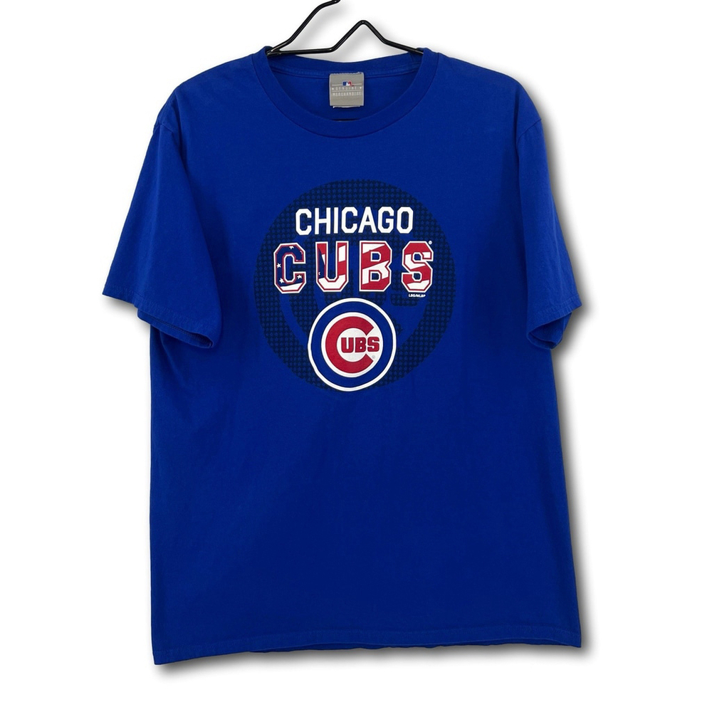 Genuine Merchandise Boys Chicago Cubs Crew Neck Short Sleeve T Shirt Size Large